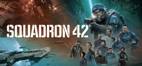Squadron 42 wordmark on the official Steam header art